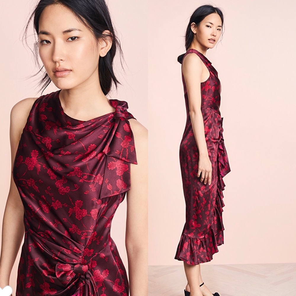 ❌sold❌NEW Cinq a Sept Nanon Dress 100% Silk Size 4 - Picture 4 of 8